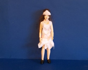 1/12 Scale Wearable Heidi Ott 1920s Dress Dollhouse Miniature