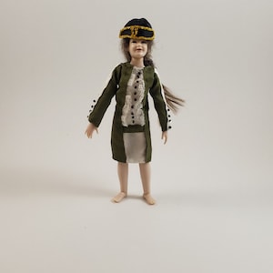 Dollhouse Miniature Wearable Heidi Ott 1925 Day Dress