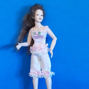 Dollhouse Miniature Wearable Heidi Ott Doll Corset and Bloomers