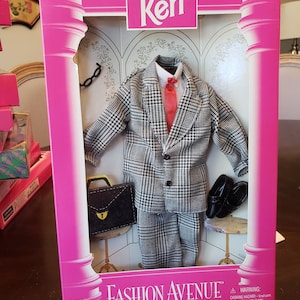 Barbie Ken Doll Clothes Vintage 1996 Black Suit