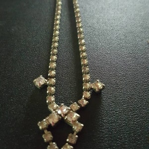 Vintage Rhinestone Choker Necklace