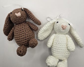 Mini Crochet Bunny Plush | Soft Handmade Amigurumi Friend | Gift For All Ages | Baby Nursery décor