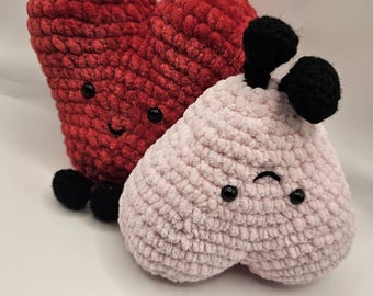 Crochet Heart Plush | Soft Amigurumi Friend | Girlfriend Gift | Boyfriend Gift