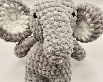 Crochet Elephant Plush | Soft Handmade Amigurumi Friend | Gift For All Ages | Nursery décor