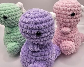 Crochet Dinosaur Plush | Soft Handmade Amigurumi Friend | Gift For All Ages | Birthday gift