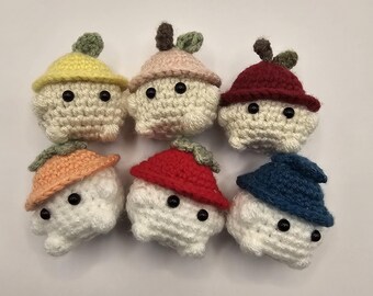 Crochet Fruit Mushroom | Mini Handmade Plushie | Gift For All Ages |