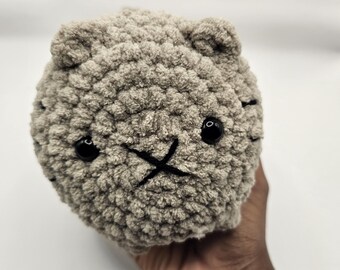 Crochet Loaf Cat Plush | Soft Handmade Amigurumi Friend | Gift For All Ages | Nursery décor