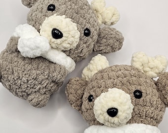 Crochet Reindeer Plush | Soft Handmade Amigurumi Friend | Gift For All Ages | Christmas décor