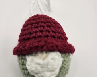 Mini Crochet Gnome Car Mirror Charm | Soft Handmade Amigurumi Friend | Car Decor