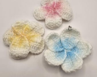 Crochet Flower Keychain | Soft Handmade Keychain | Gift For All Ages | Purse Decor