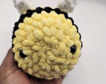 Crochet Bee Plush | Soft Handmade Amigurumi Friend | Gift For All Ages | Made To Order