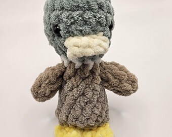 Crochet Mallard Duck Plush | Soft Handmade Amigurumi Friend | Gift For All Ages | Baby Nursery décor