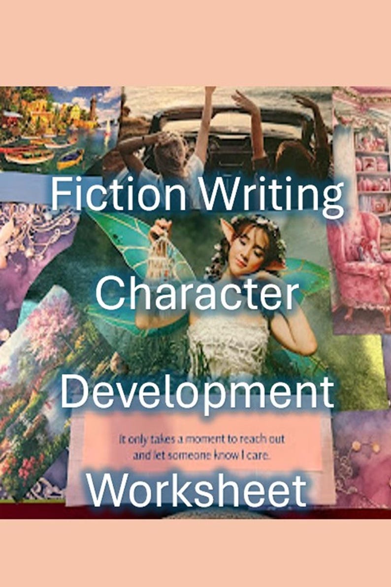 Fiction Writing Character Development Activity A4 1 Page PDF Printable ...