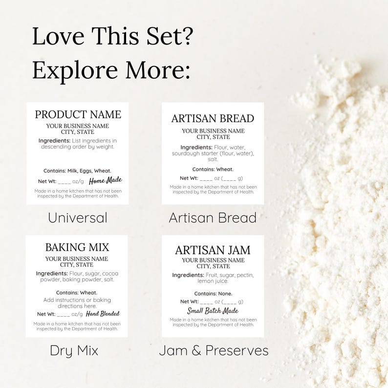Dry Mix Label Template • Editable Pantry Mix Labels • Baking Mix ...