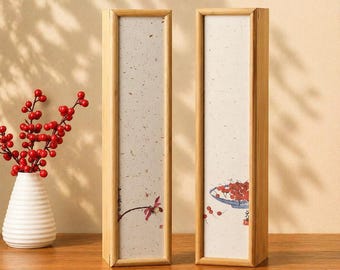 Beech Wood Tea Box Organizer, Mortise Tenon Joint Storage Chest, Zen Kitchen Decor