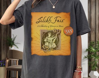 Vintage 90s Lilith Fair Ringer T-shirt Women's Music Festival Tour