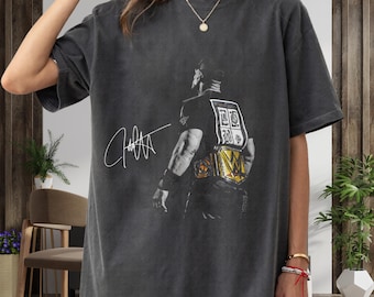 John Cena Inspired Vintage T-Shirt – Wrestling Graphic Tee – Comfort Colors 1717 Oversized Shirt – WWE Style Fan Streetwear