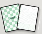 Sage Green Digital Work Planner | iPad GoodNotes Template (PDF)