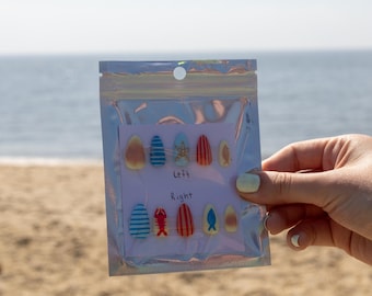 Summertime Hand-Painted Press-On Nail Sets