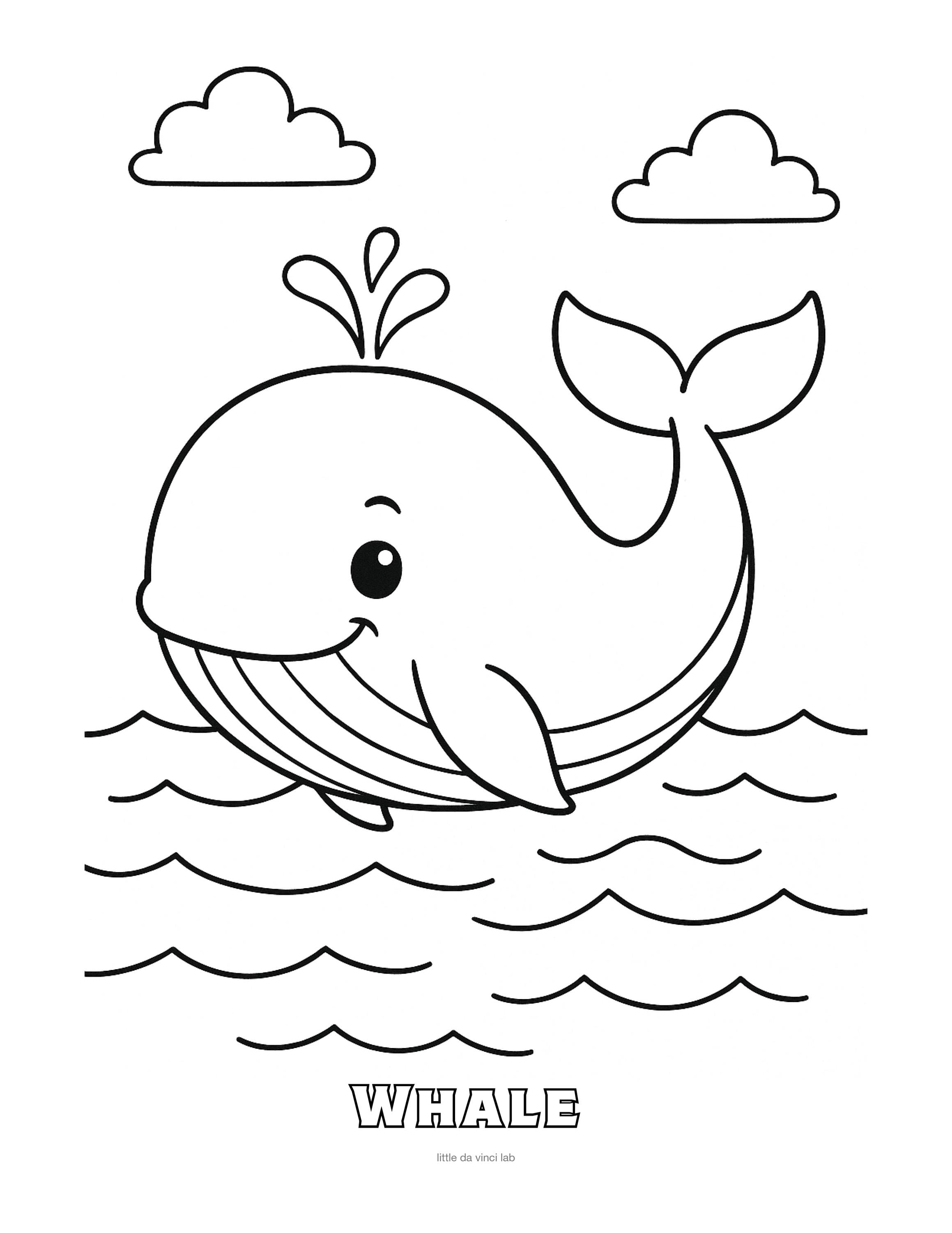 Whale Coloring Page