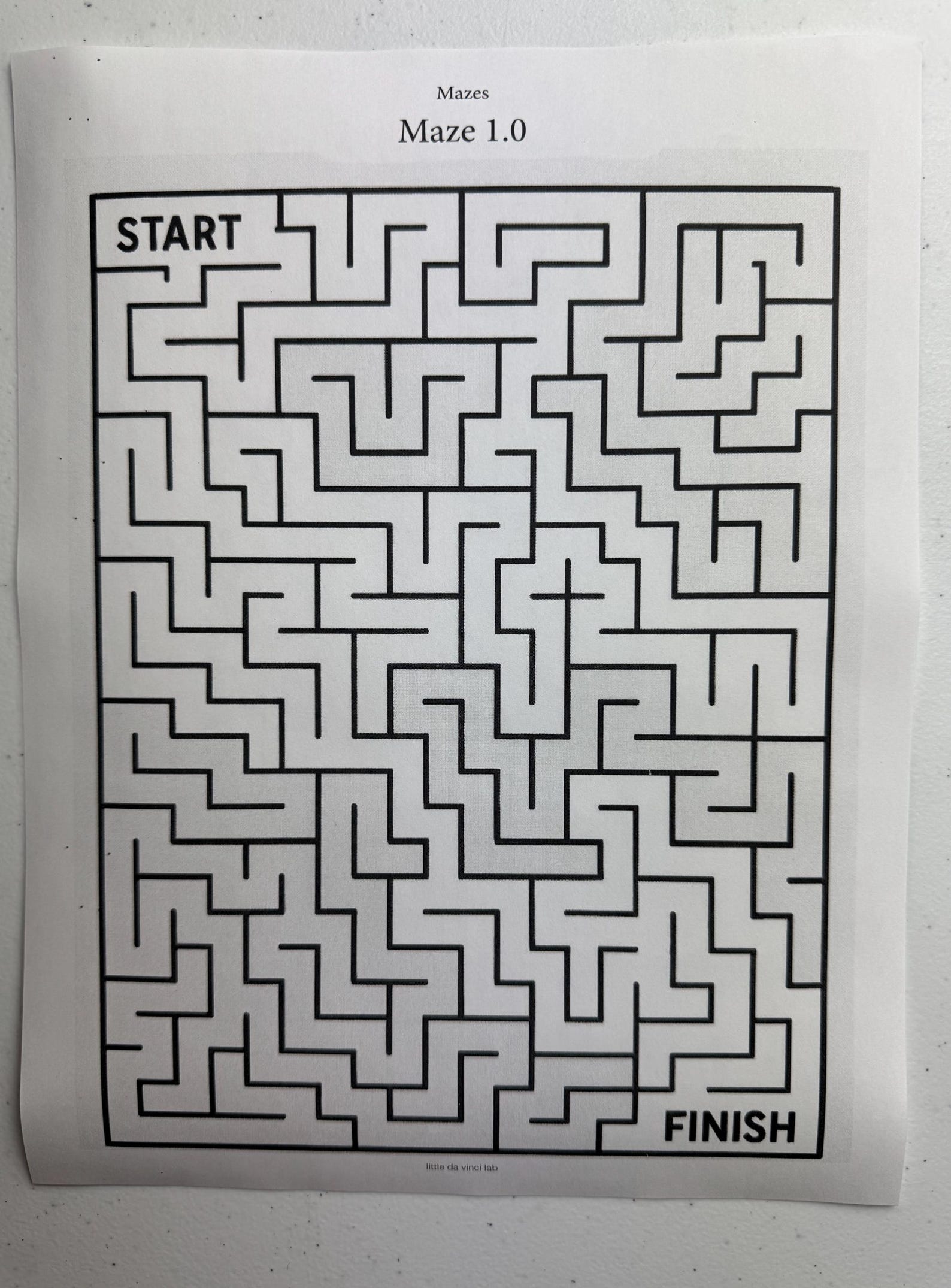 Kids Maze Printable • Easy Maze Puzzle for Preschool & Kindergarten ...