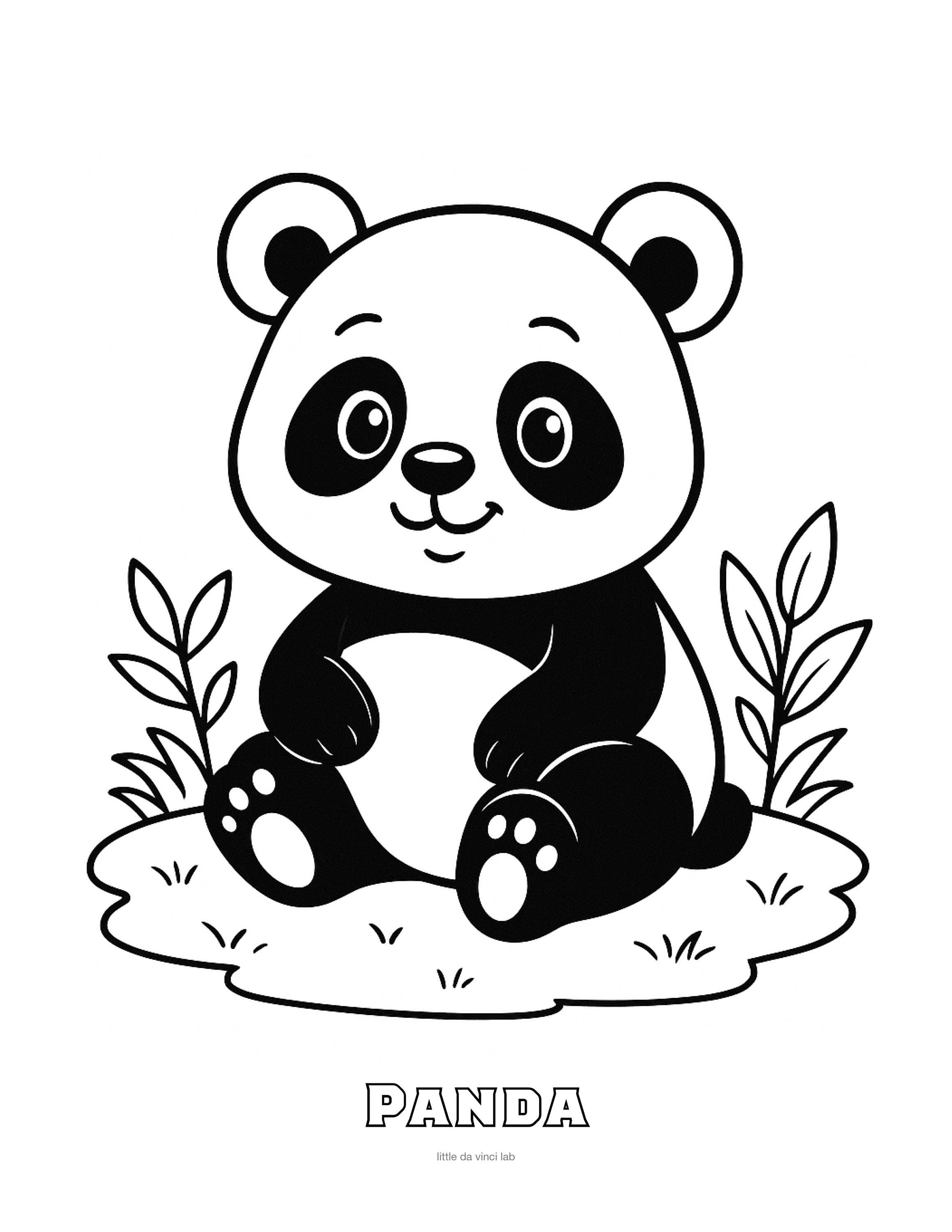 31 Cute and Easy Panda Crafts for Kids They Are Sure to Love 25 Panda Coloring Page