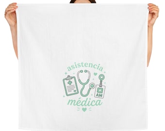 Asistencia médica Tea Towel | medical stethoscope clipboard IV design