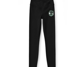leggings asistencia medica / pantaloni yoga neri a vita alta