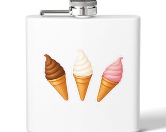 Dreifache Eistüte Flasche | Edelstahl 6oz