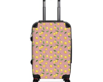 Copy of Lemon Pattern Suitcase | Yellow Citrus Luggage Cover
