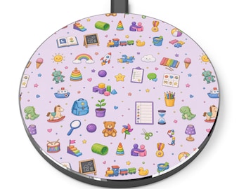 Entwicklungstherapie Pattern WirelessCharger | Pastell Kinderzimmer Icons
