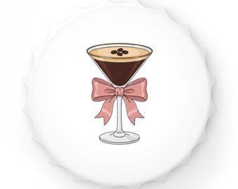 エスプレッソマティーニのイラスト入りボトルオープナー｜カクテルバー用品