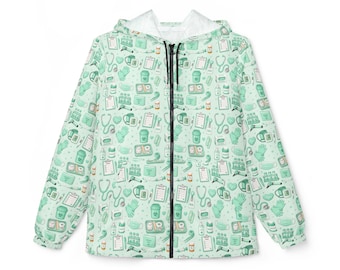 Medical Assistance | Asistencia Medica Windbreaker Jacket (AOP)