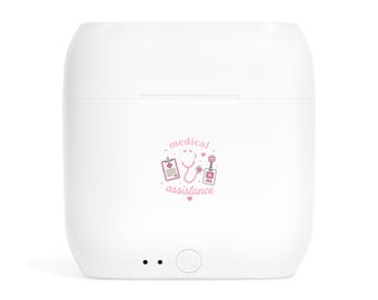medical assistant Wireless Earbuds | Nurse Stethoscope Badge Design