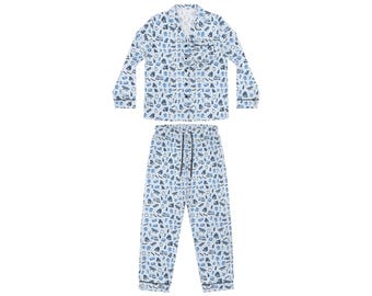 Pijama con estampado de camillero / Conjunto de ropa de dormir de satén
