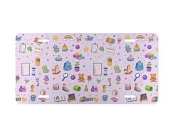 Entwicklungstherapie-Vanitätsteller | Pastel Baby Icons, Spielzeug & Regenbögen
