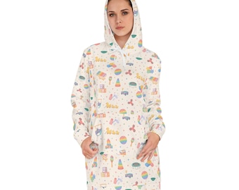 Ergotherapie | Terapia Ocupacional Patroon, Hoodie Jurk | All-Over Print
