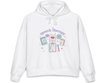 Speech Therapy Women's Organic Mid-Weight Nora Hoodie