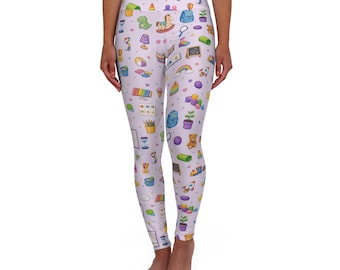 Development Therapy Pattern Leggings | High Waisted Yoga Leggings