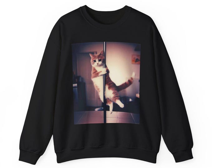 Featured listing image: Pole Dancing Cat Sweatshirt