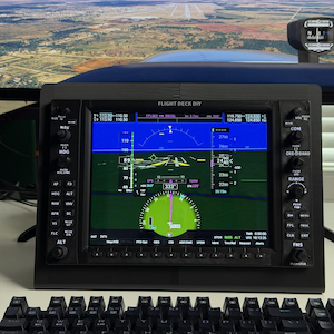 Avionica del simulatore di volo G1000. Avionica completa Plug-and-Play solo per MSFS. Display + manopole e pulsanti reali.