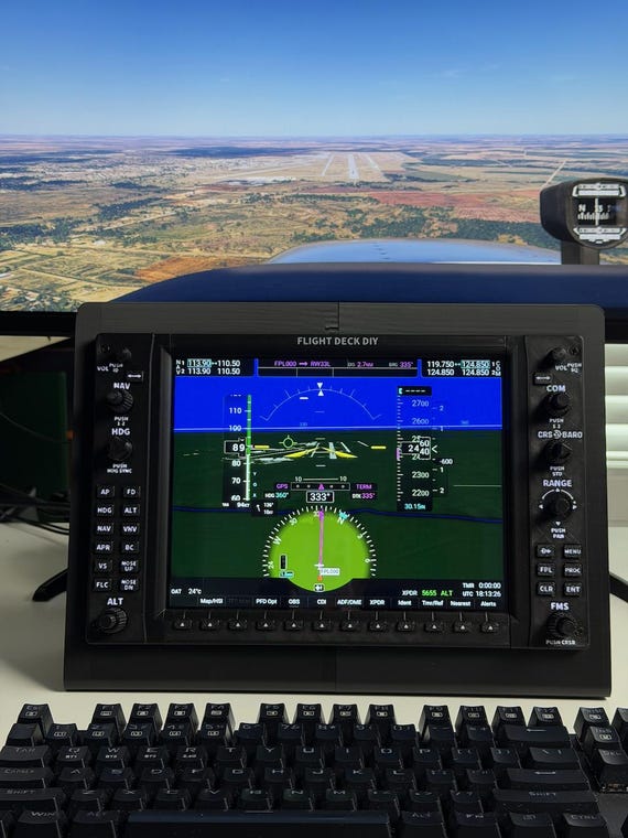 G1000 Flight Simulator Avionics. Complete Plug-and-Play Avionics for MSFS only. Display + Real knobs & buttons.