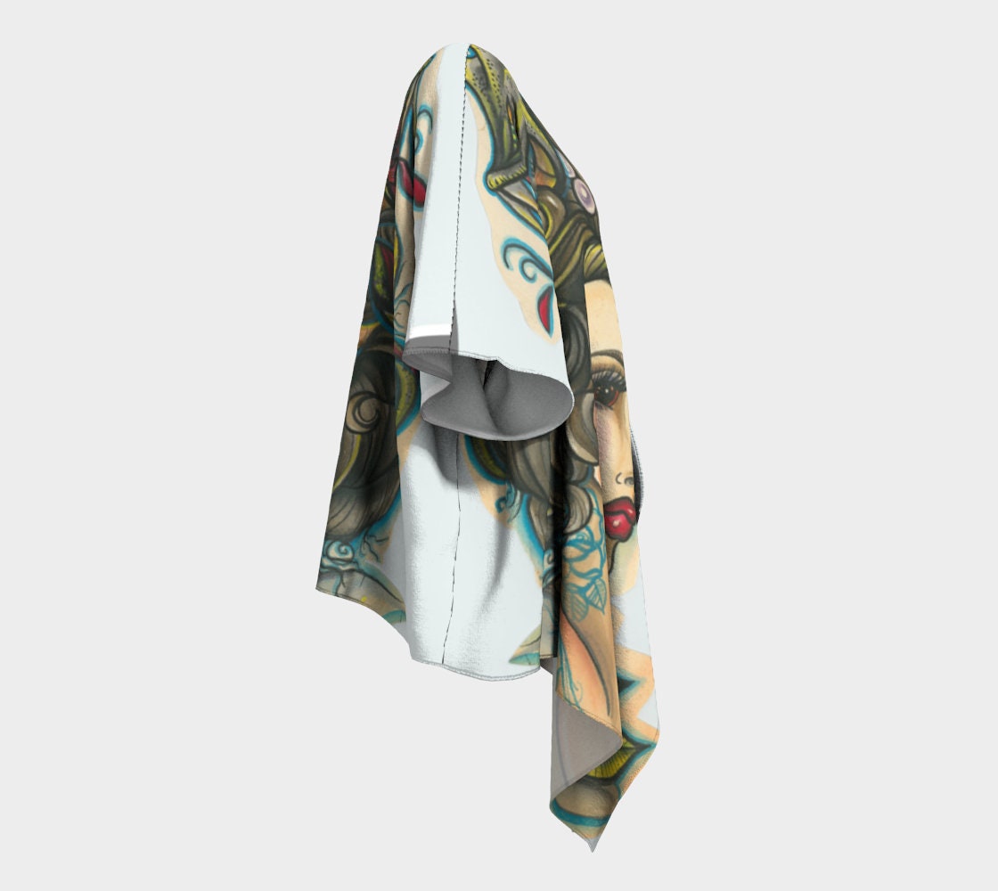 Medusa Draped Kimono