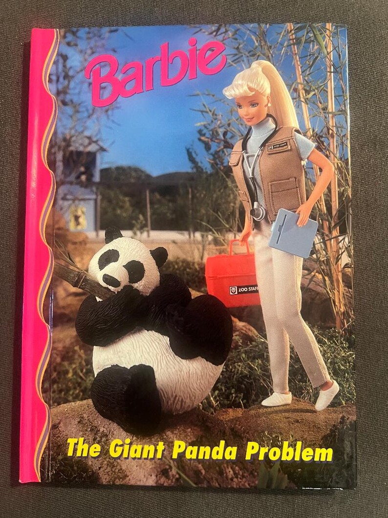 Problem Barbie 1990's Barbie Book - the Giant Panda Problem - Etsy