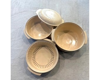 Vintage Tupperware Ultra 21 3 1 Qt Oval Roaster Casserole Set With