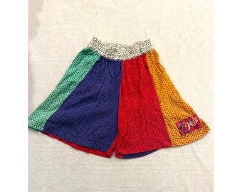 Short en coton colorblock à imprimé cœur vintage Generra Giovinezza, multicolore, taille T/M