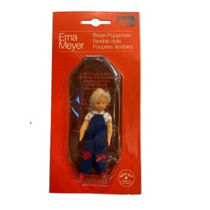 Erna Meyer Flexible Doll Biege-Püppchen Handmade Western Germany Vintage Blonde