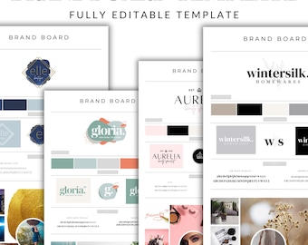 Canva Brand Board Template | Visual Brand Identity (Digital Download)
