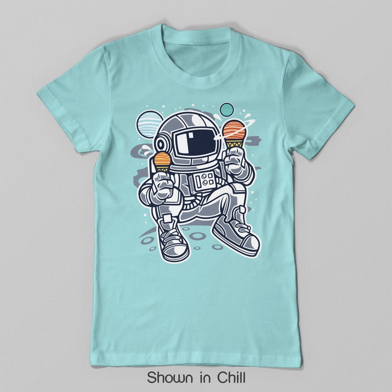 Adult Space Tee NASA Shirt Icecream Space Shirt Astronaut Ice Cream Tee Shirt Space Ice cream T-Shirt Kids Astronaut Space Geeks Gift