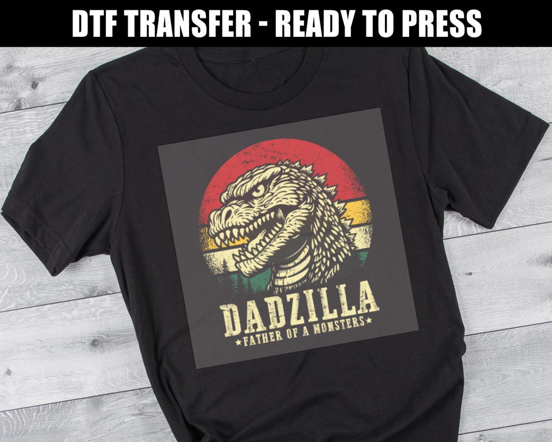 Dadzilla Funny Dad T-Shirt – Regular Fit Cotton Tee, Novelty Father's Day Gift, Gildan